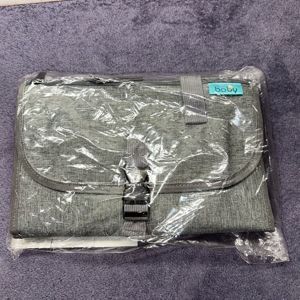 Kopi Baby Portable Changing Pad Travel Diaper Clutch Bag Waterproof Gray New